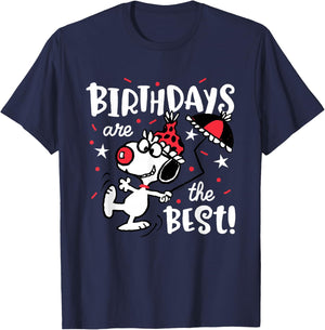 Peanuts Snoopy Birthdays Are The Best! T-Shirt - T-Shirt | Navy