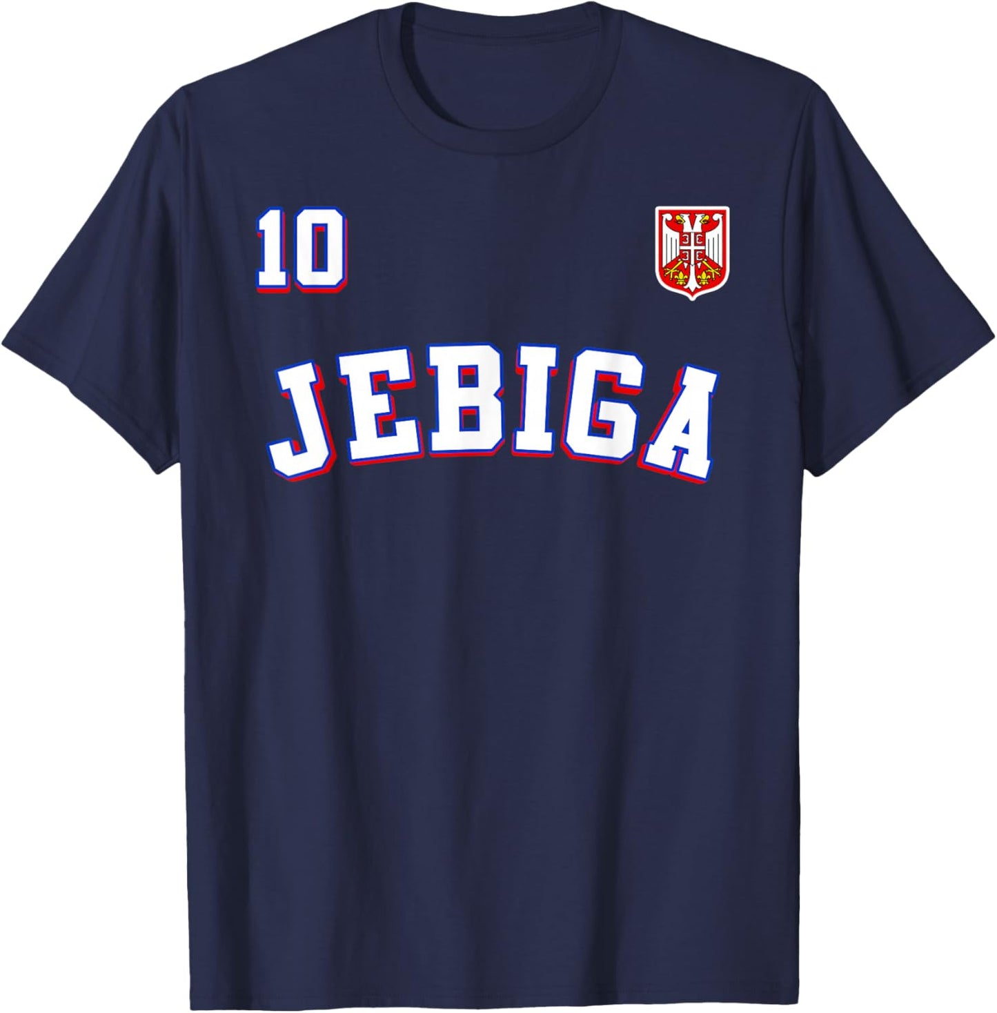 JEBIGA Serbian Flag Pride of Serbia Funny Balkan T-Shirt - T-Shirt | Navy