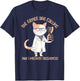 Funny Molecular Biology Cat Gene Sequencing DNA Biologist Men Women T-Shirt - T-Shirt | Navy