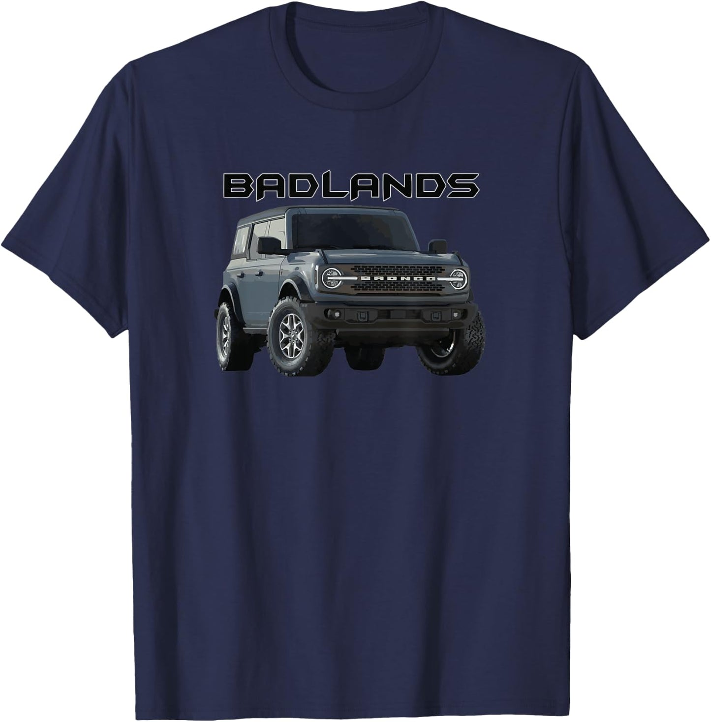 off-road vehicle SUV 4x4 badlands T-Shirt - T-Shirt | Navy