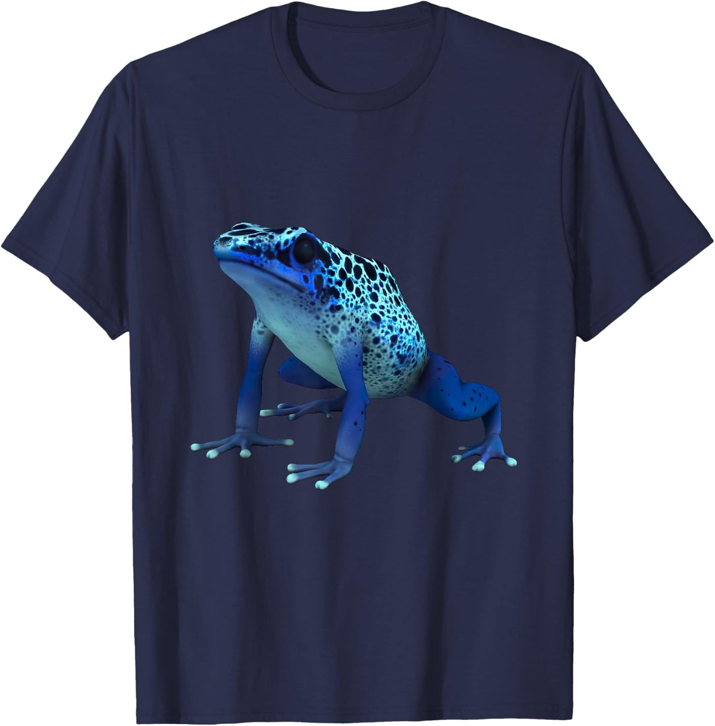 Funny Blue Poison Dart Frog Dendrobatidae Poison Arrow Frog T-Shirt - T-Shirt | Navy