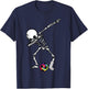Soccer Dab dabbing broken leg plaster cast skeleton accident T-Shirt - T-Shirt | Navy