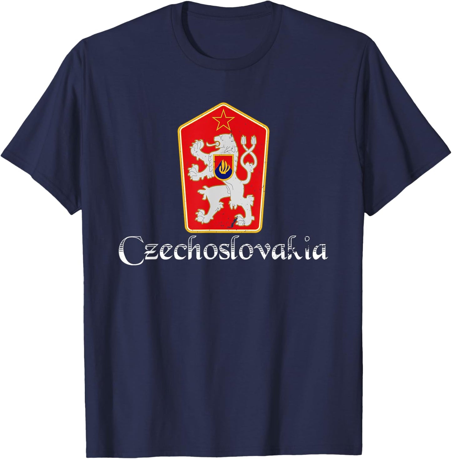 Czechoslovakia Czech Slovak central Europe communist T-Shirt - T-Shirt | Navy
