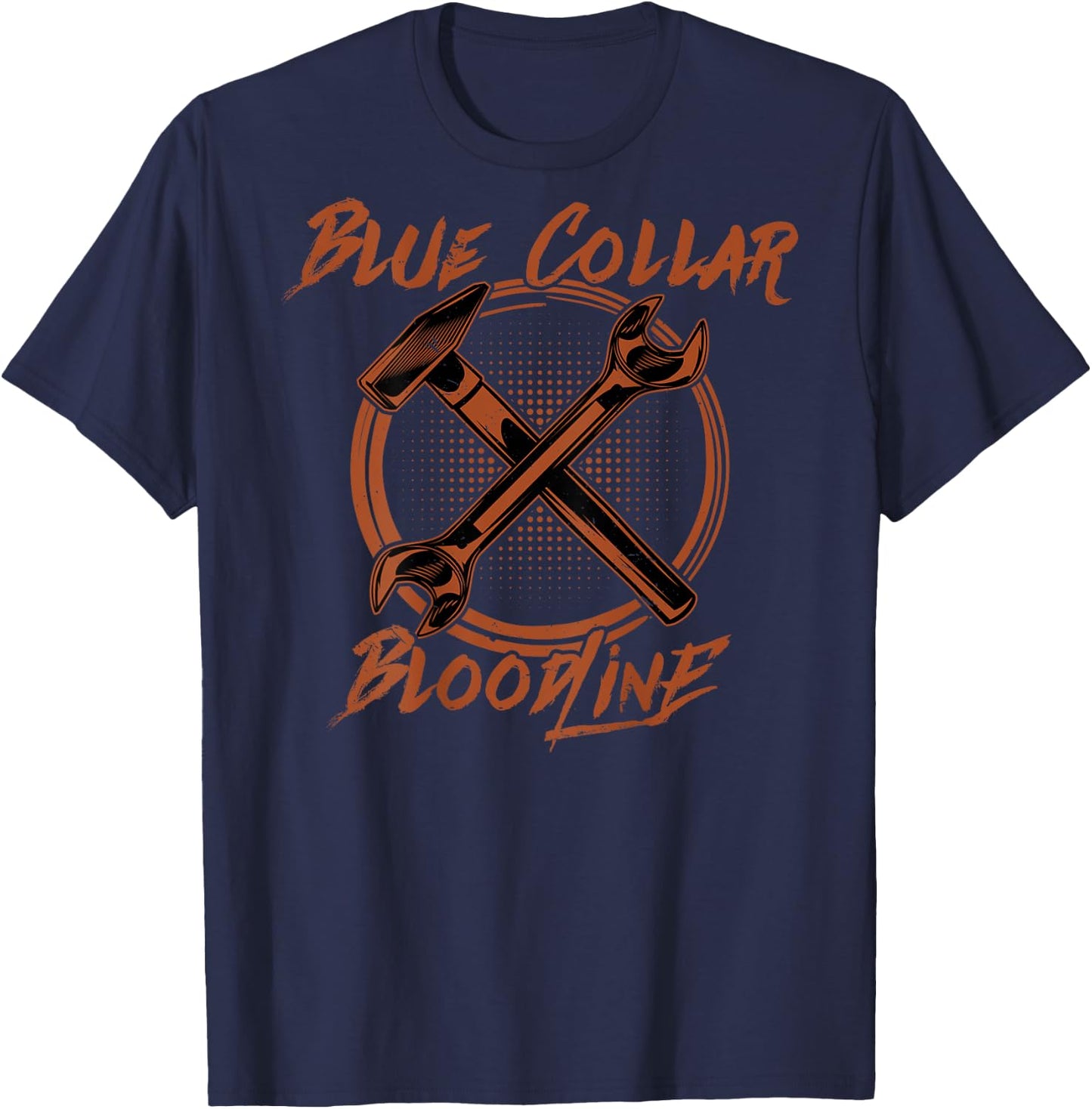 Blue Collar Rebellion "Blue Collar Bloodline" Crossbones T-Shirt - T-Shirt | Navy