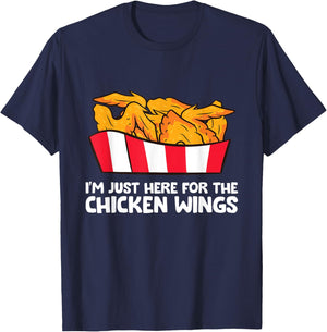 Chicken Wing Lover I'm Just Here For The Chicken Wings T-Shirt - T-Shirt | Navy