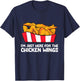 Chicken Wing Lover I'm Just Here For The Chicken Wings T-Shirt - T-Shirt | Navy