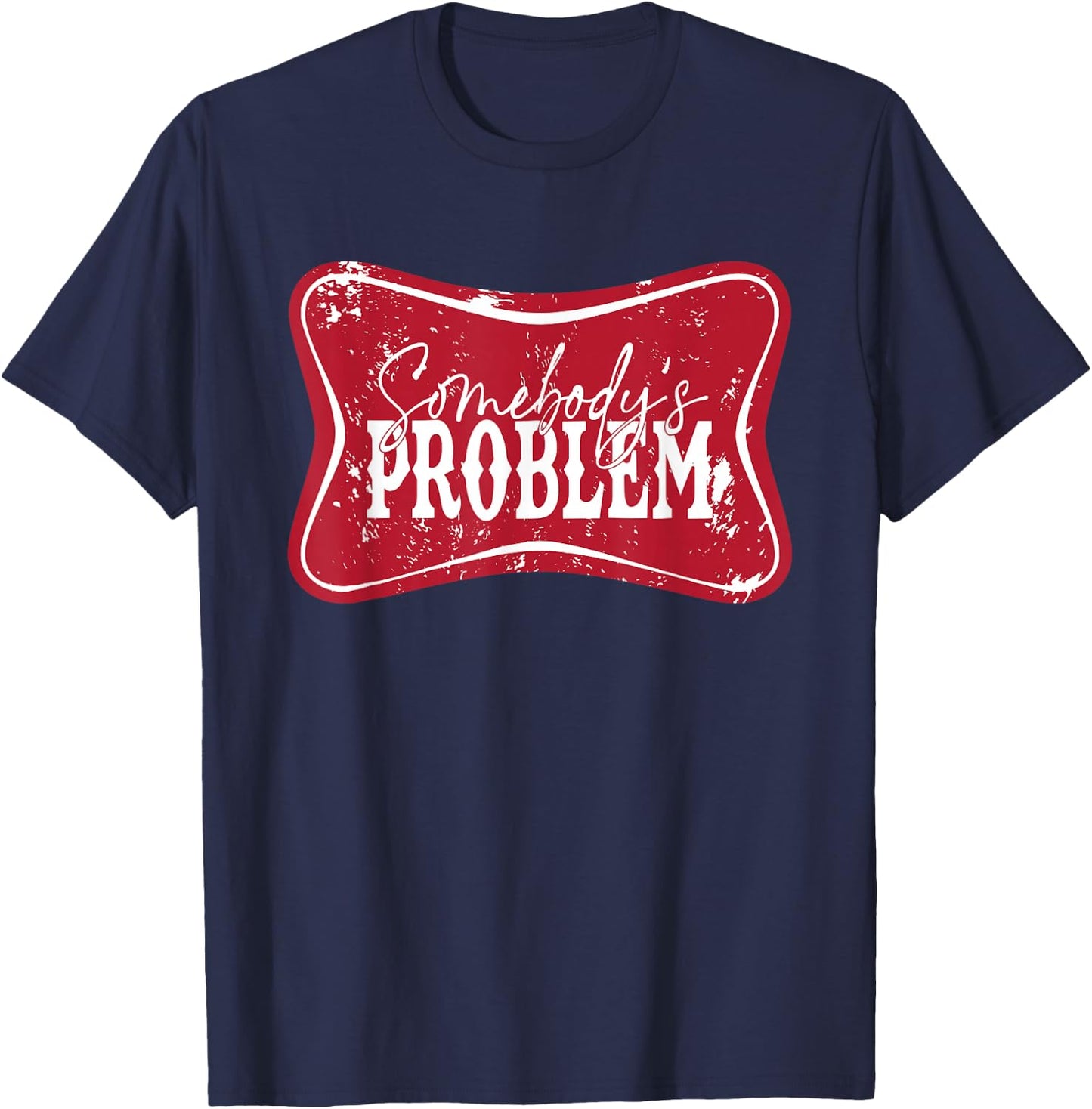 Retro Country Outlaw Music, Western Country Music T-Shirt - T-Shirt | Navy