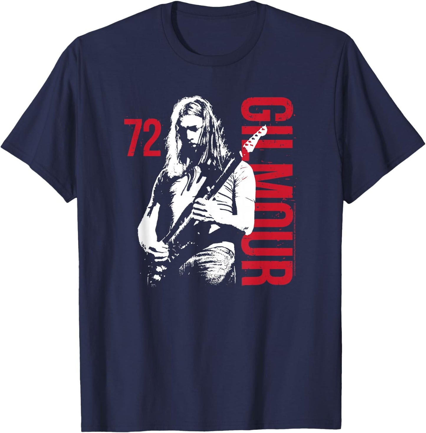 David Gilmour - Gilmour Guitar 72 T-Shirt - T-Shirt | Navy