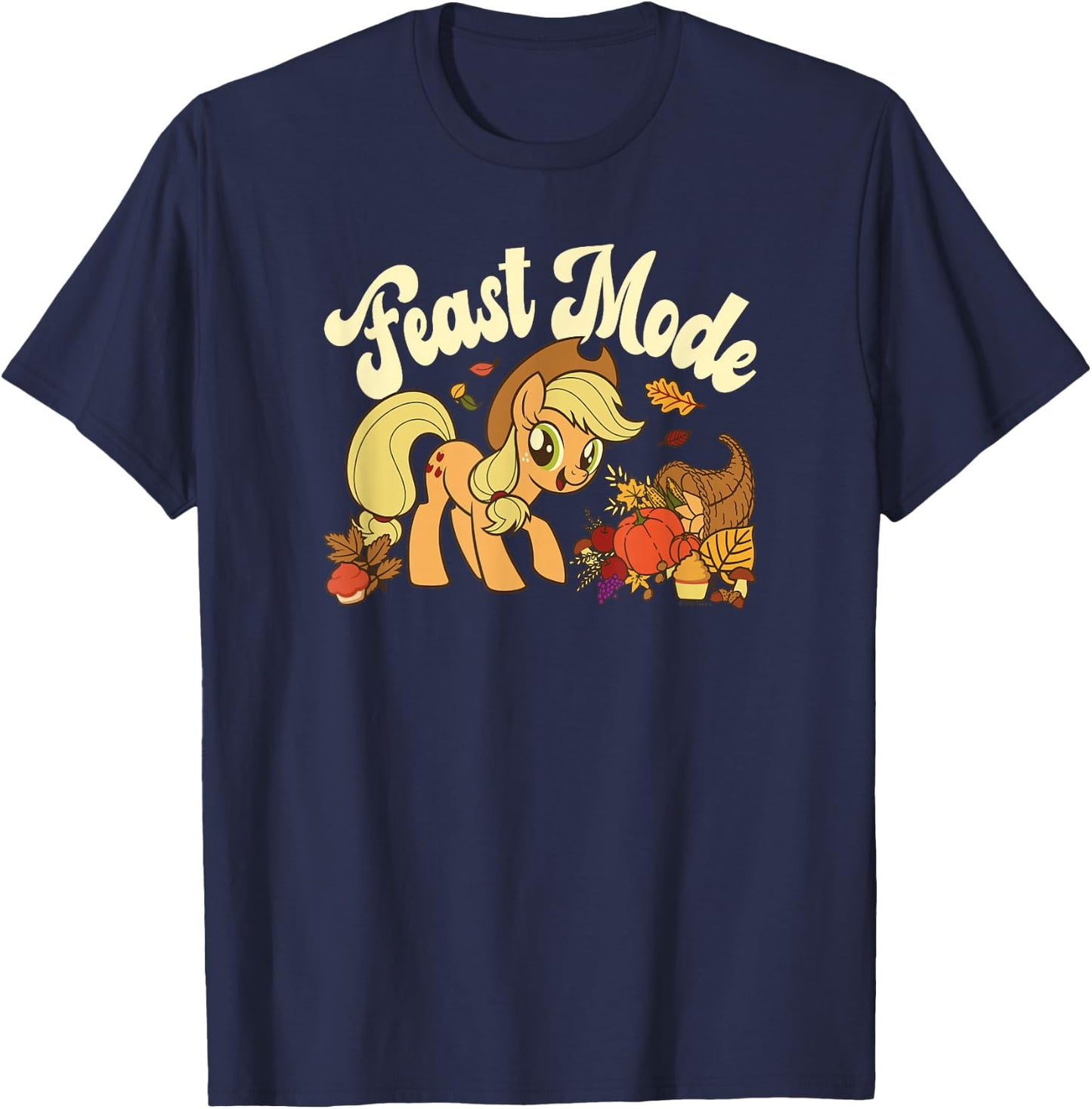 My Little Pony: Friendship Is Magic Applejack Feast Mode T-Shirt - T-Shirt | Navy
