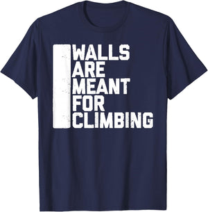 Walls Are Meant For Climbing Boulder T-Shirt - T-Shirt | Navy