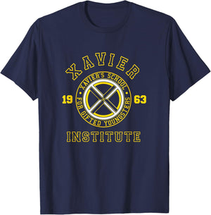 Marvel X-Men Xavier's School for Gifted Youngsters School T-Shirt - T-Shirt | Navy