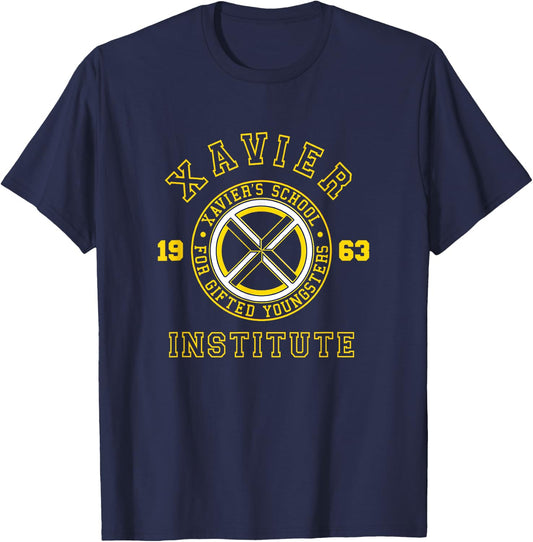 Marvel X-Men Xavier's School for Gifted Youngsters School T-Shirt - T-Shirt | Navy