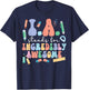 Best Instructional Assistant Groovy Instructional Assistants T-Shirt - T-Shirt | Navy