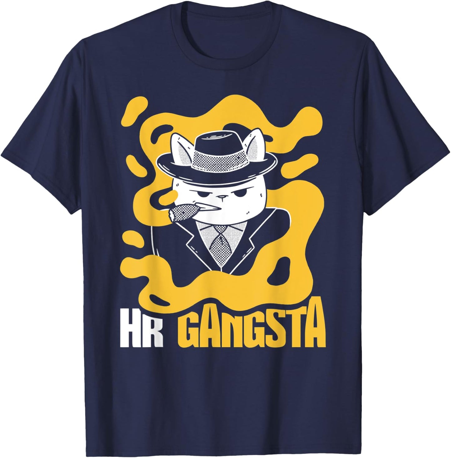 HR Gangsta Costume Funny Human Resource T-Shirt - T-Shirt | Navy