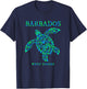 Barbados Sea Turtle Boys Girls Vacation Souvenir T-Shirt - T-Shirt | Navy