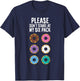 Please Don't Stare At My Six Pack Funny Donut T-Shirt - T-Shirt | Navy