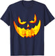 Jack O Lantern Scary Pumpkin Halloween Costume T-Shirt - T-Shirt | Navy