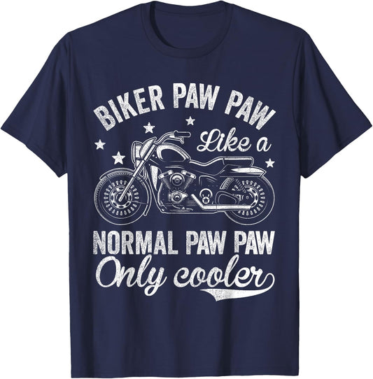 Vintage Motorcycle Shirts , Bike Riders Biker Paw Paw T-Shirt - T-Shirt | Navy