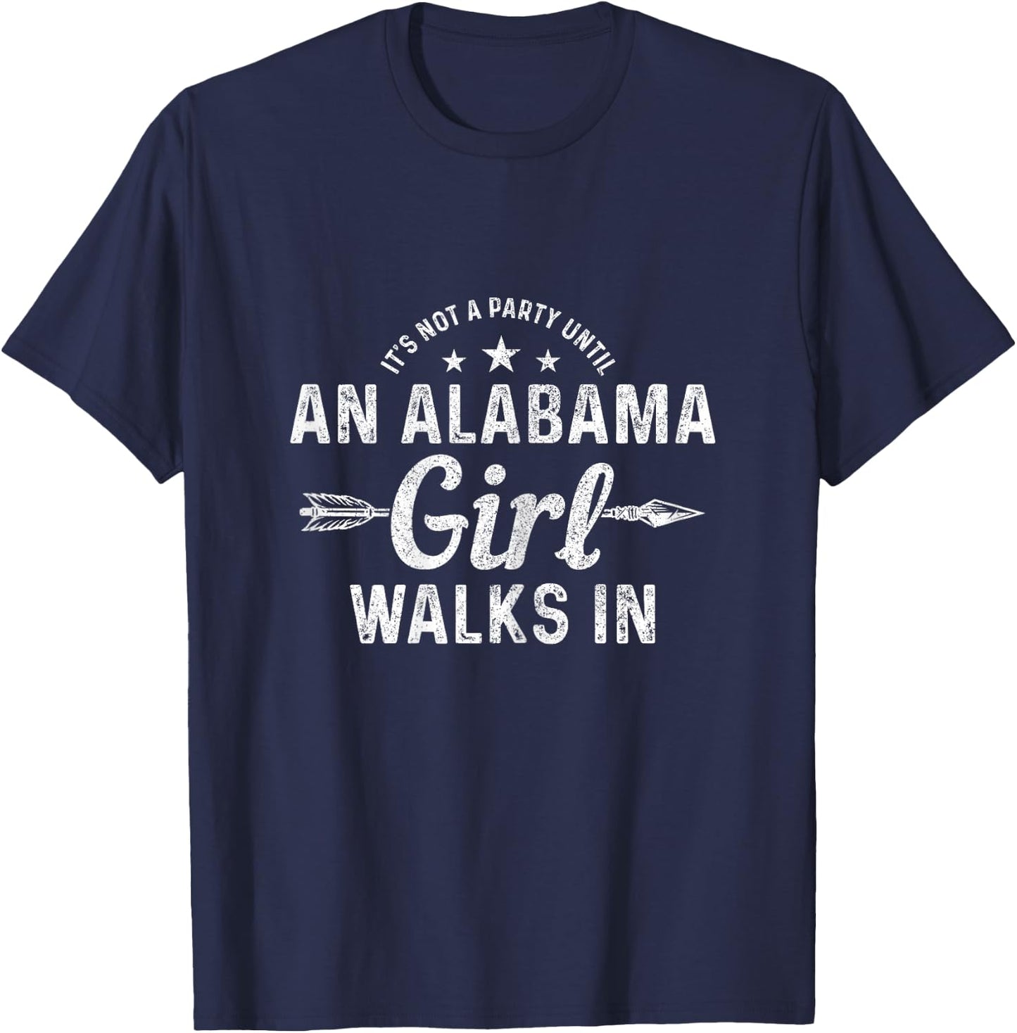 Alabama Funny Girl Bama Pride Vintage T-Shirt - T-Shirt | Navy