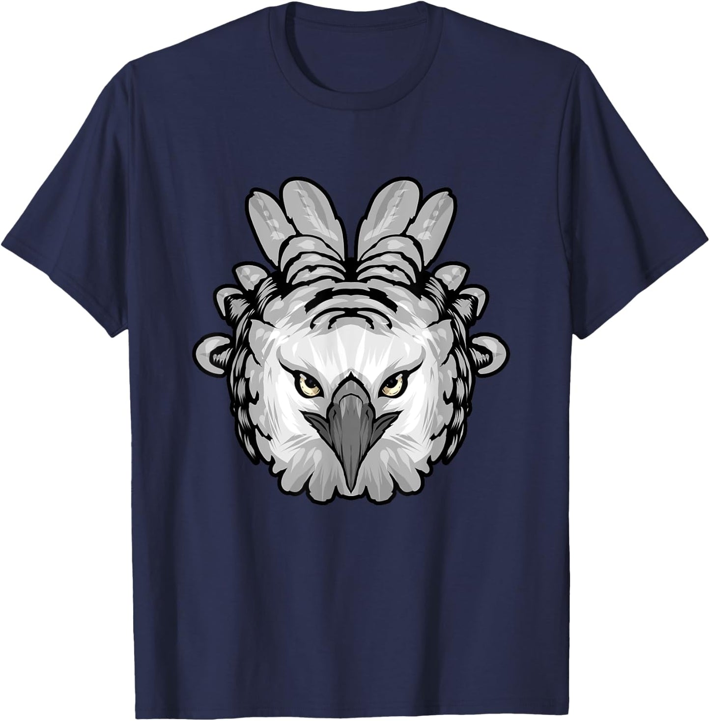 Harpy Eagle Head Raptor Birds Bird Lover Harpy Eagle T-Shirt - T-Shirt | Navy