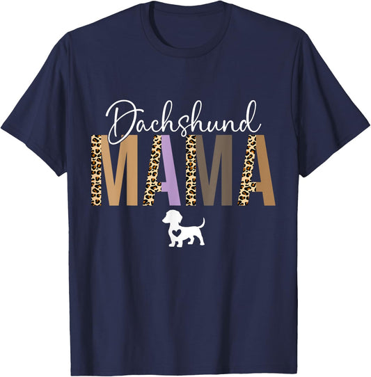 Dachshund mom gifts dachshund mama dog mom pet T-Shirt - T-Shirt | Navy