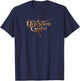 Dungeons & Dragons Baldur's Gate III Big Chest Text Logo T-Shirt - T-Shirt | Navy