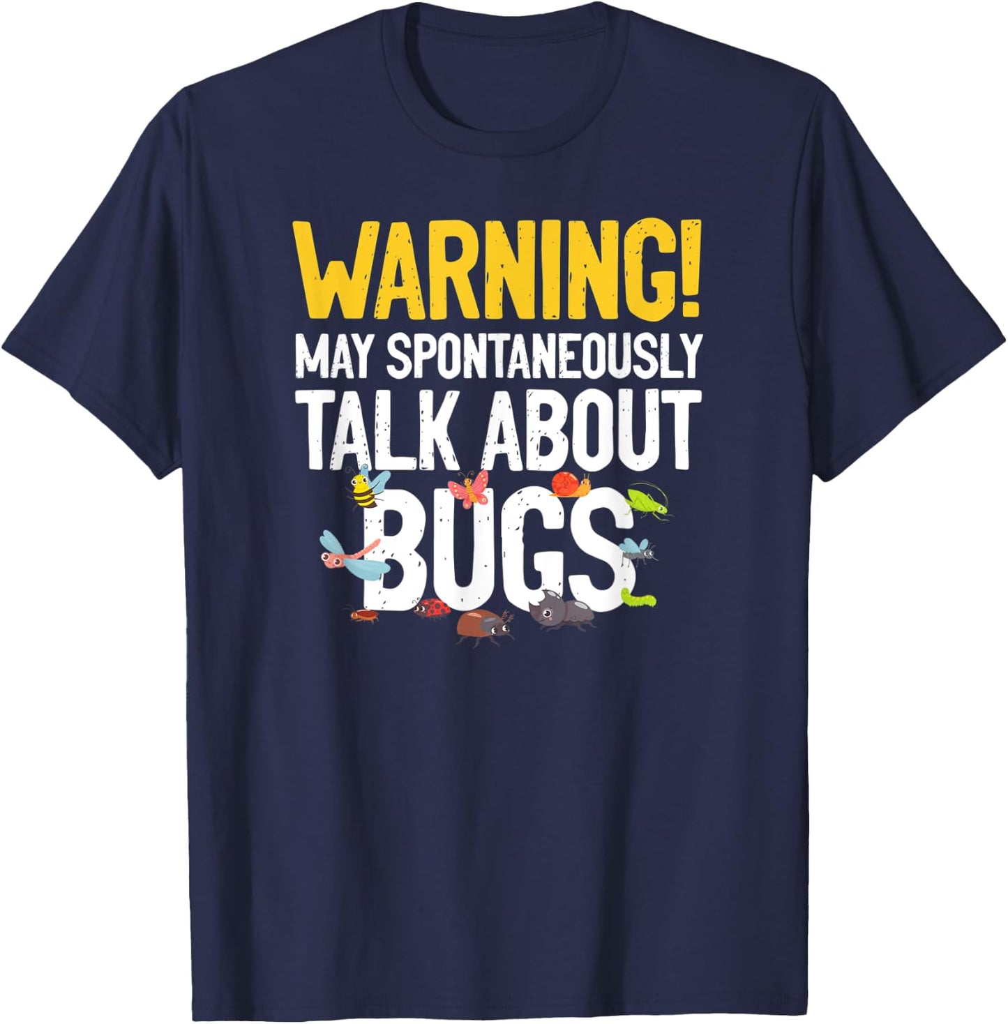 Cool Bug Women Insect Lady Bug Lover Moth Entomology T-Shirt - T-Shirt | Navy