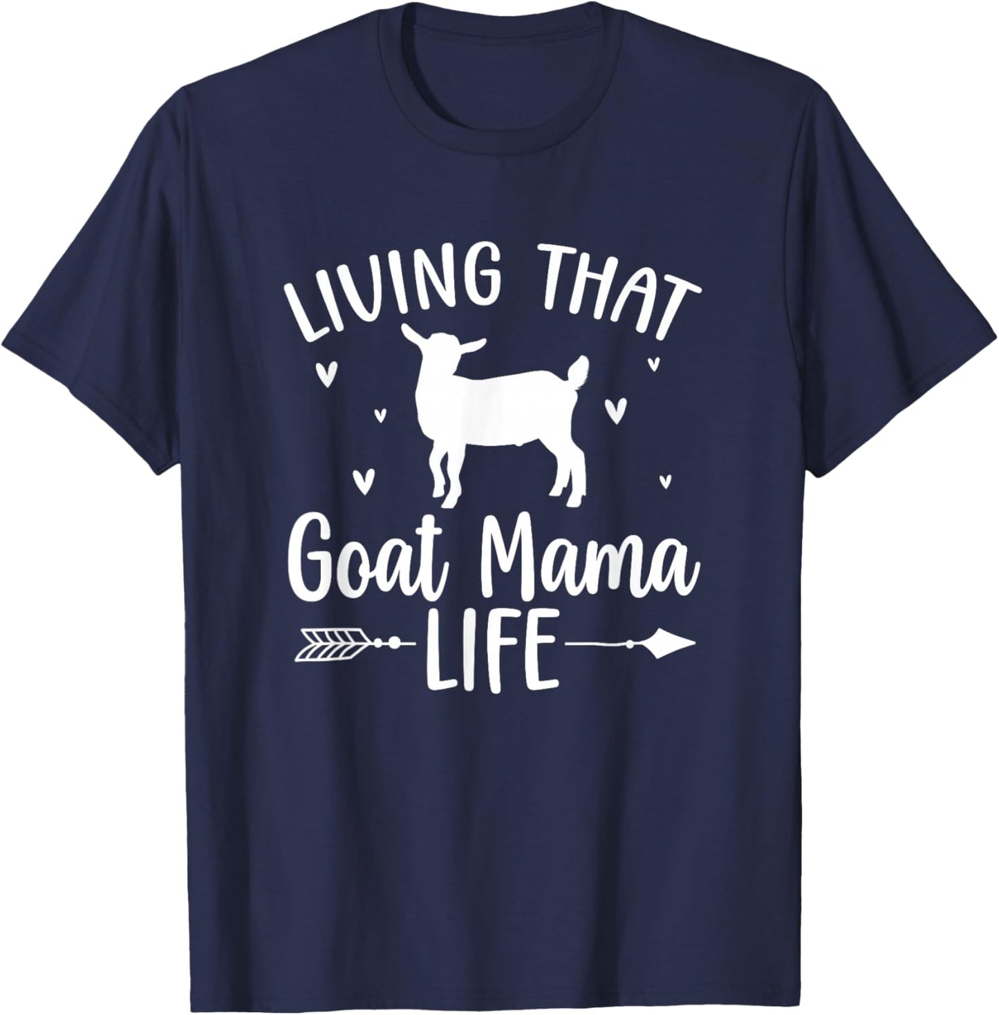 Proud Goat Mama Goat Mom Goat Lover Goat Owner T-Shirt - T-Shirt | Navy