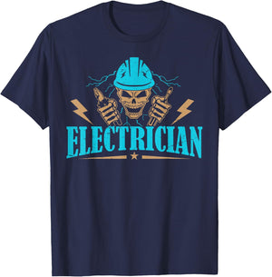Electrician - Funny Electrician T-Shirt - T-Shirt | Navy