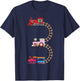 Kids Train 3rd Birthday Fun Train Theme 3rd Birthday Party T-Shirt - T-Shirt | Navy