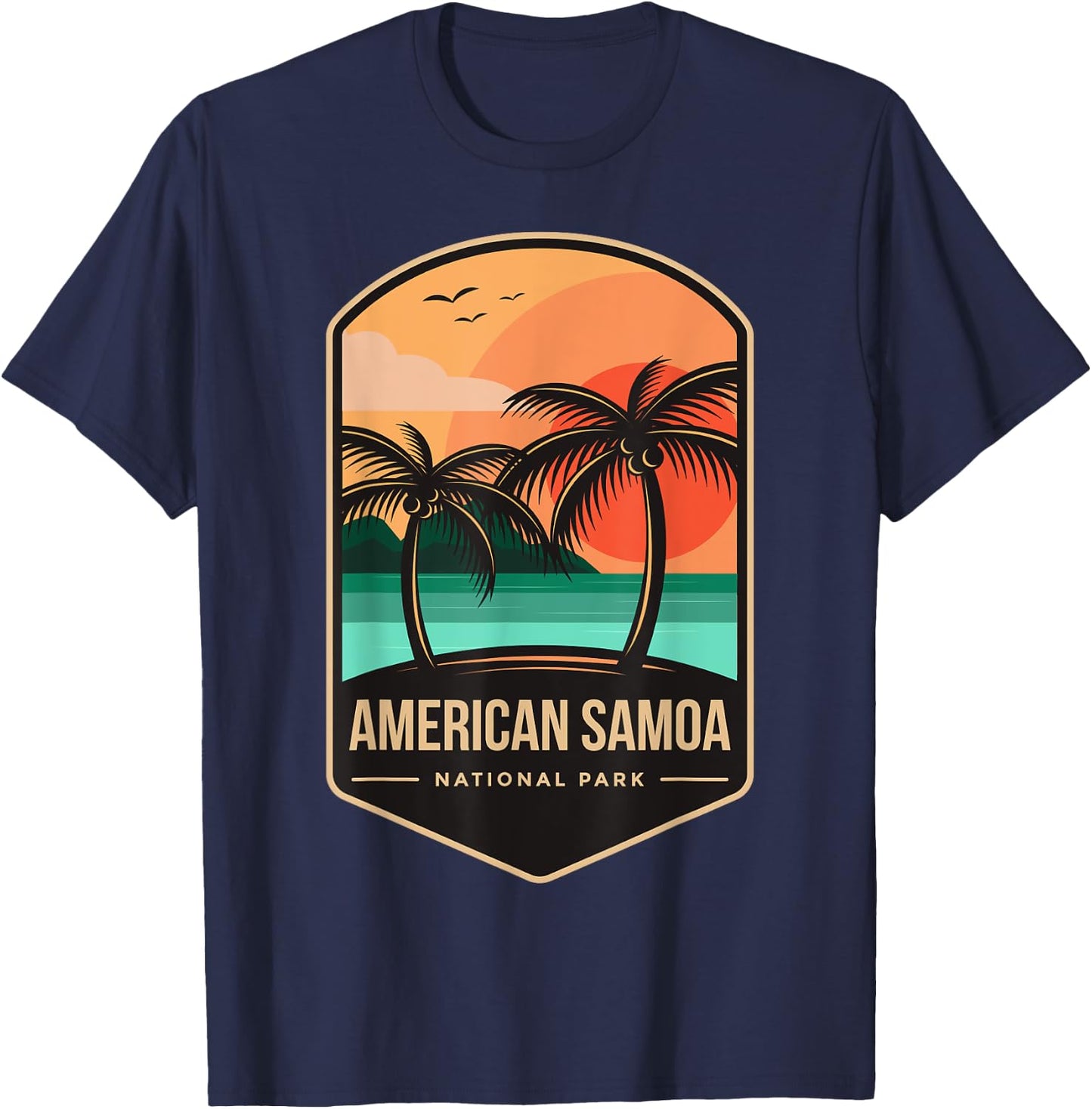 American Samoa National Park 1988 T-Shirt - T-Shirt | Navy