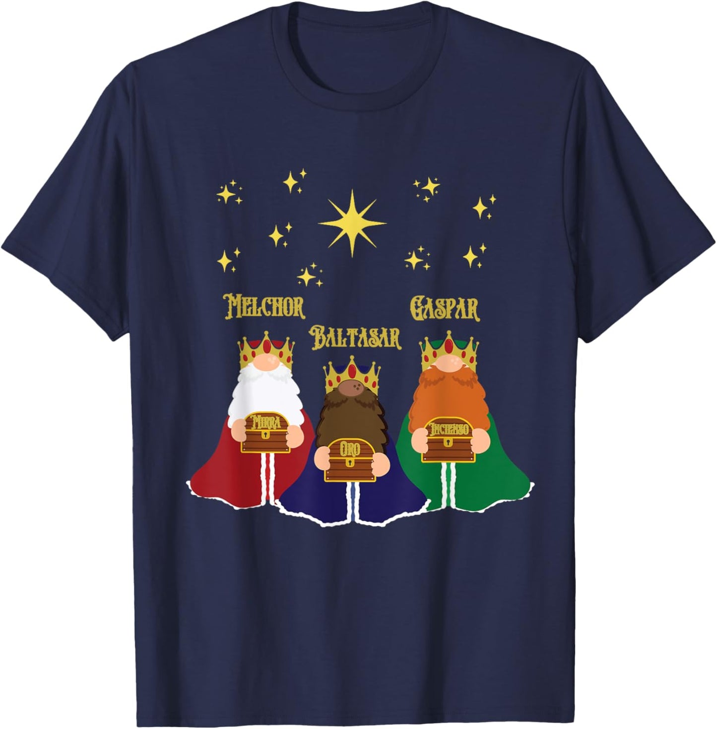 Three Kings Day Epiphany Celebration Christianity T-Shirt - T-Shirt | Navy