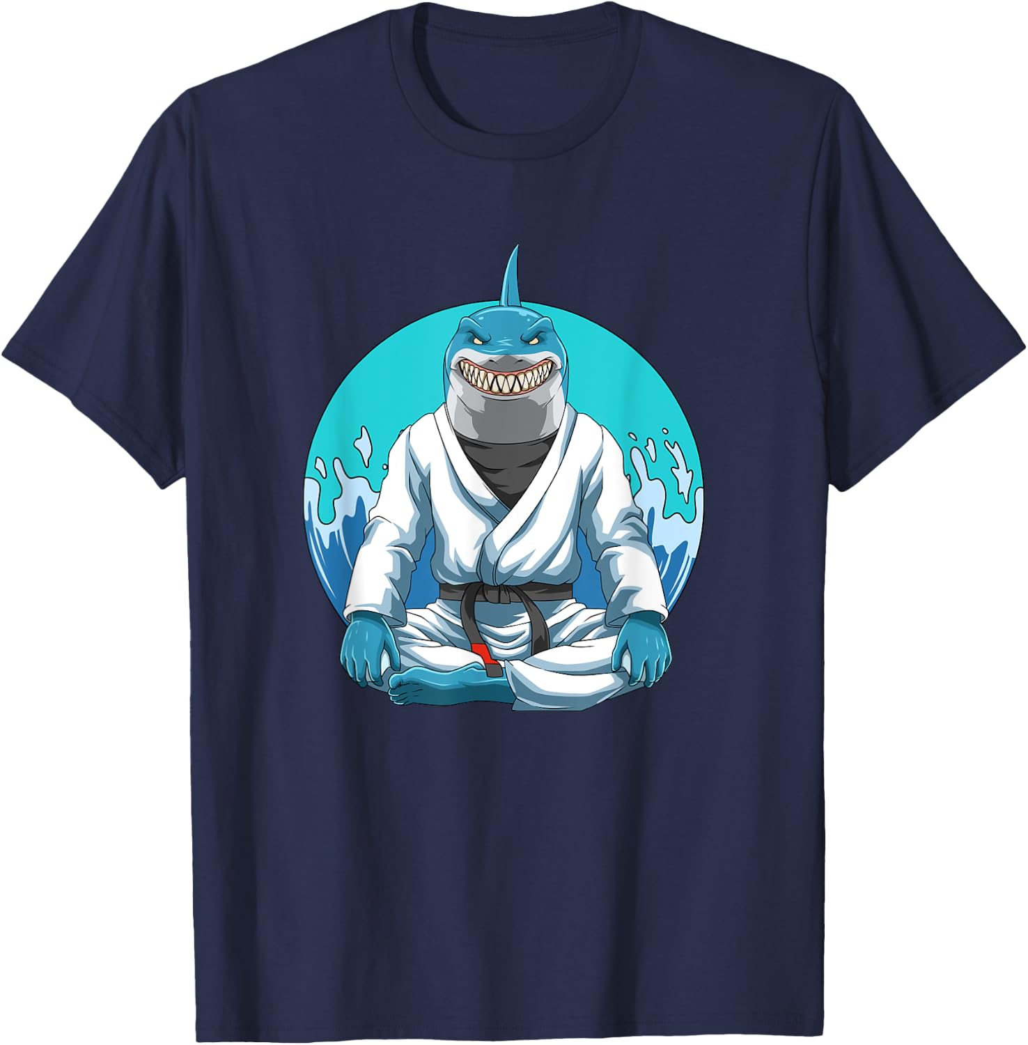 Jiu Jitsu Shark T-Shirt - T-Shirt | Navy