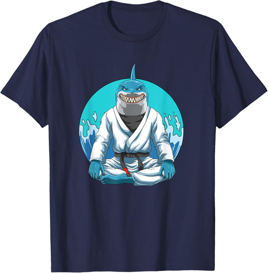 Jiu Jitsu Shark T-Shirt - T-Shirt | Navy