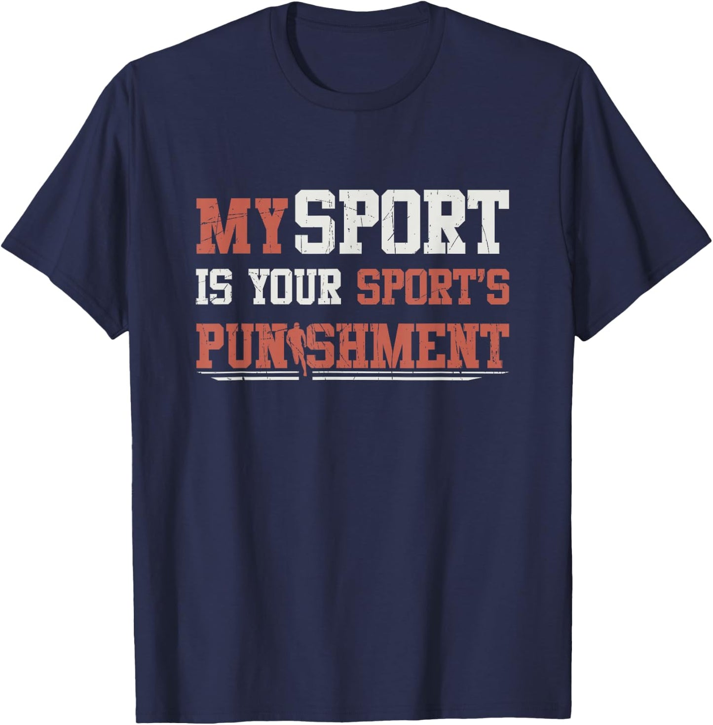 My Sport Is Die Punation Bei Deiner Sport! Runner T-Shirt - T-Shirt | Navy