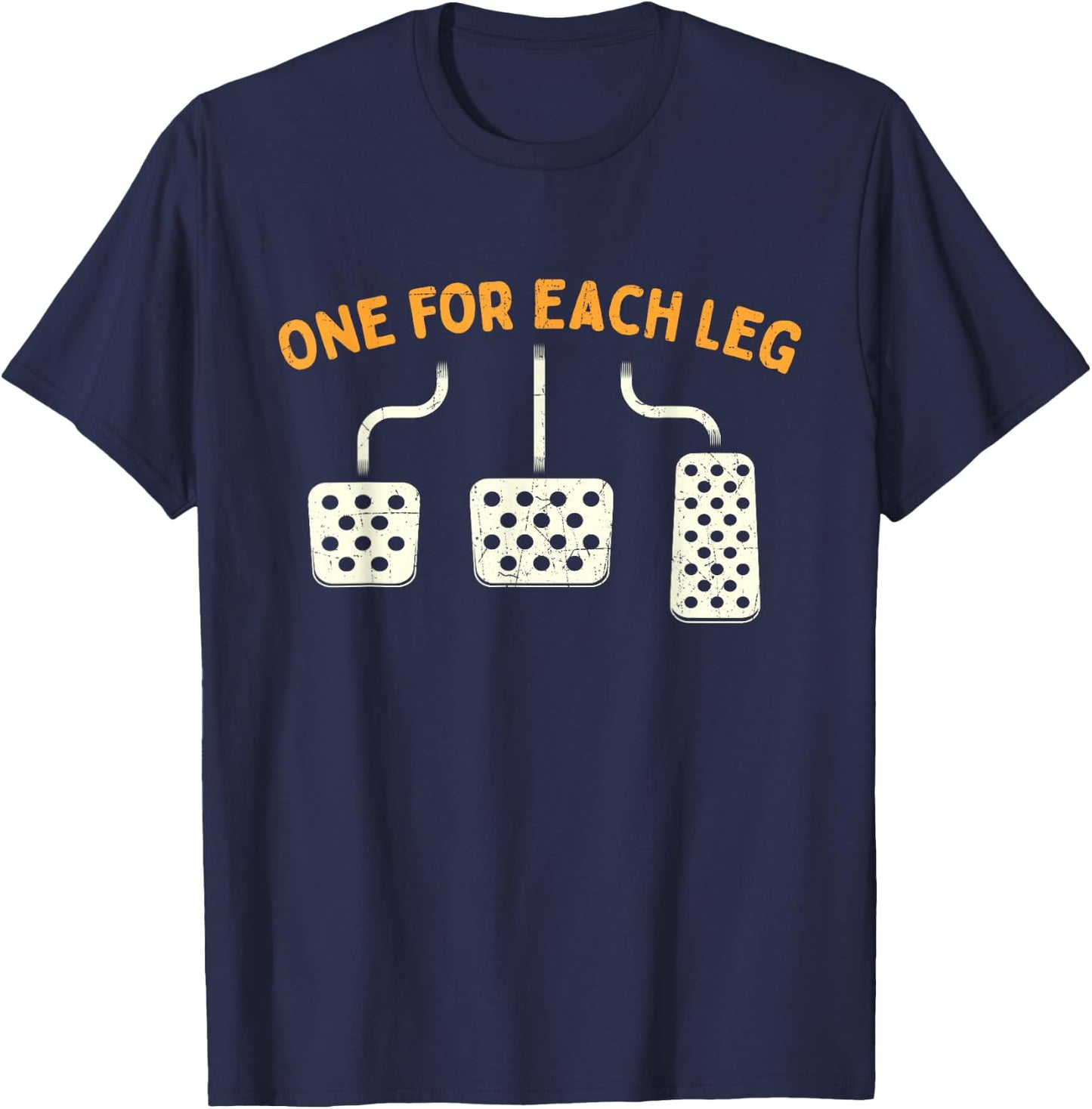 One For Each Leg - Mechanic Car Lover Race Car T-Shirt - T-Shirt | Navy