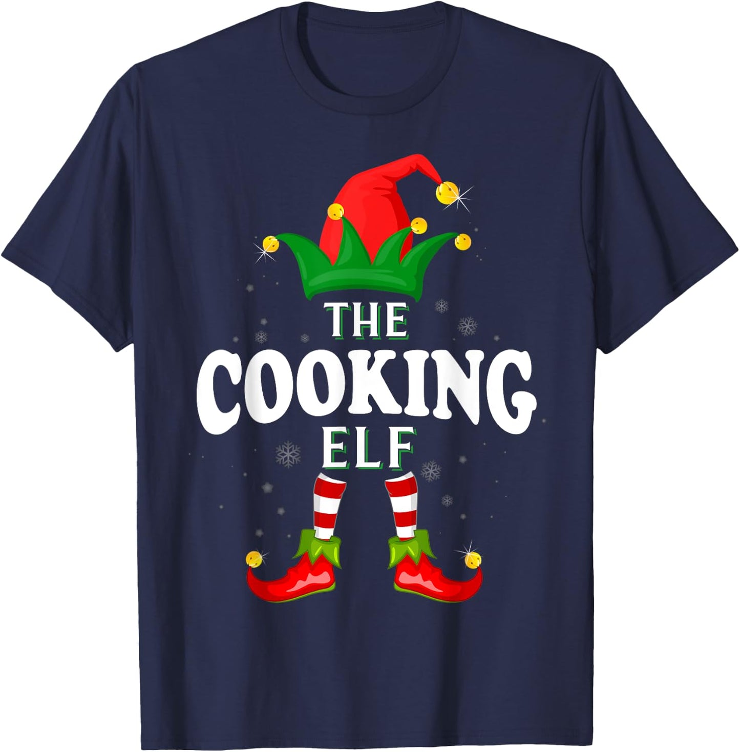 Xmas Cooking Elf Family Matching Christmas Pajama T-Shirt - T-Shirt | Navy