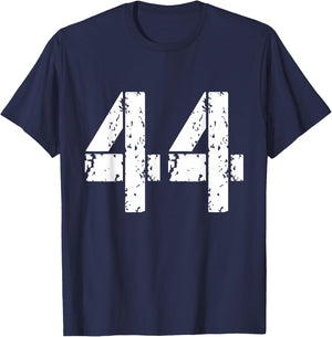 Number 44 Varsity Team - 44th Birthday & 44 Years Old T-Shirt - T-Shirt | Navy