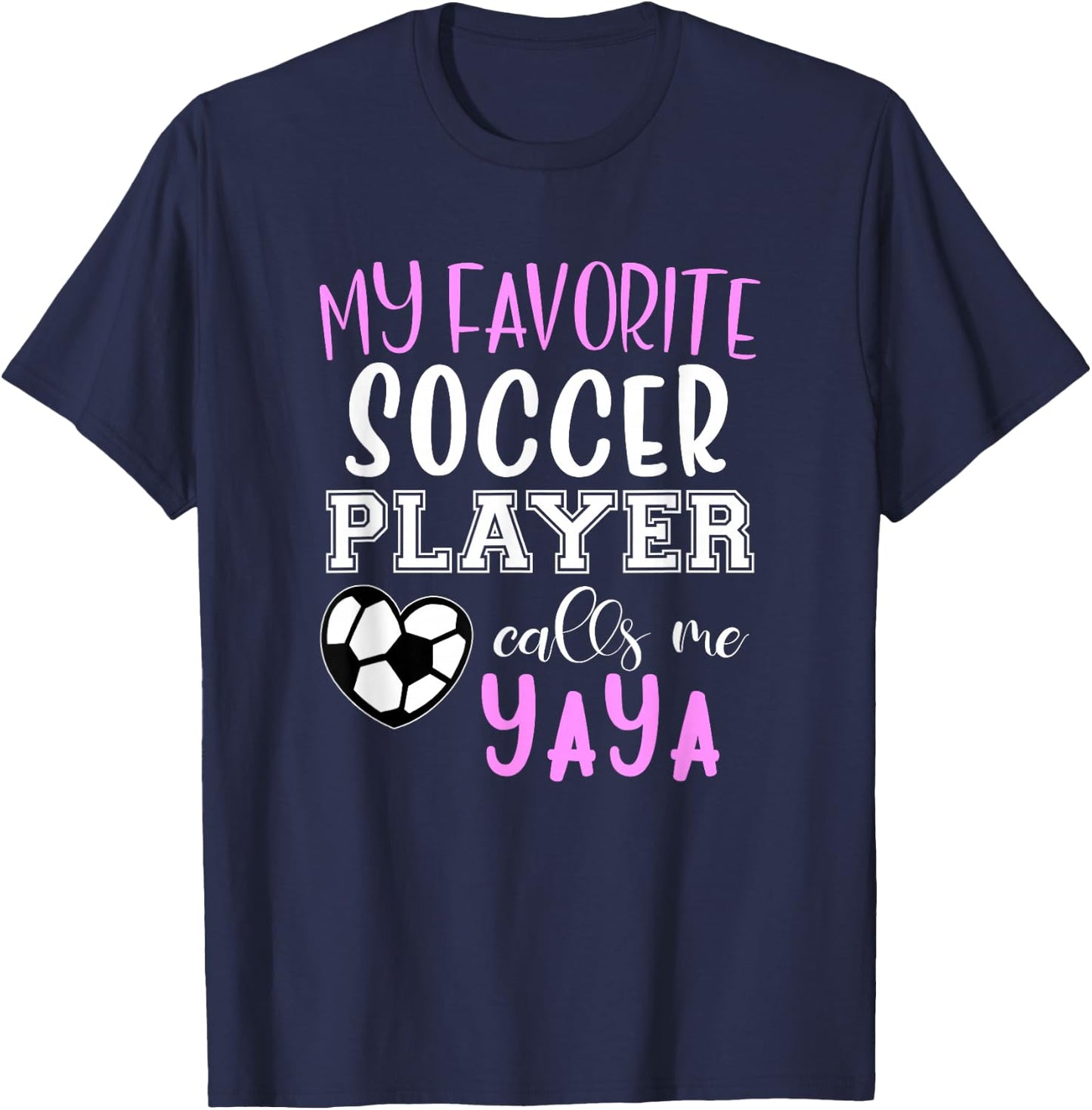 My Favorite Soccer Player Call Me Yaya T-Shirt - T-Shirt | Navy
