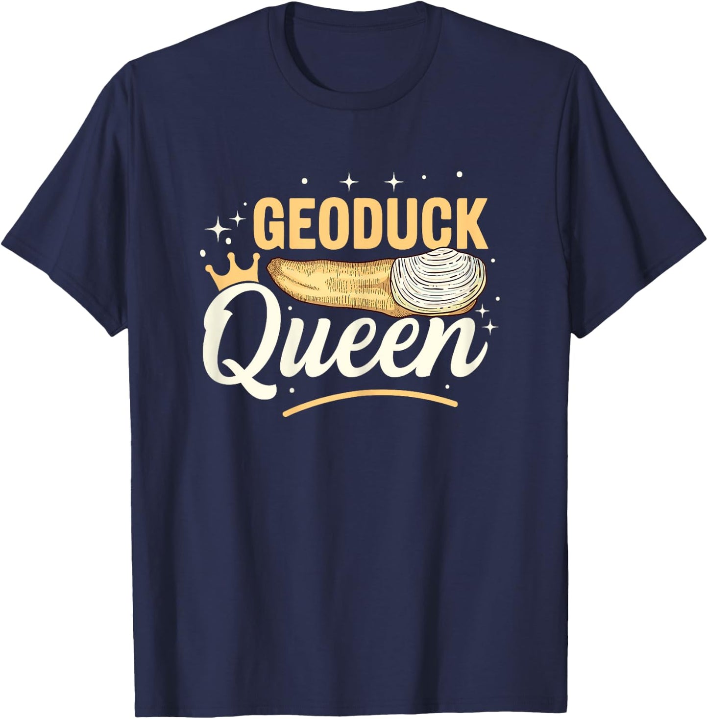 Geoduck Queen Design for a Geoduck Girl T-Shirt - T-Shirt | Navy