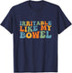 Groovy Irritable Bowel IBS Awareness Tummy Ache Fighter T-Shirt - T-Shirt | Navy