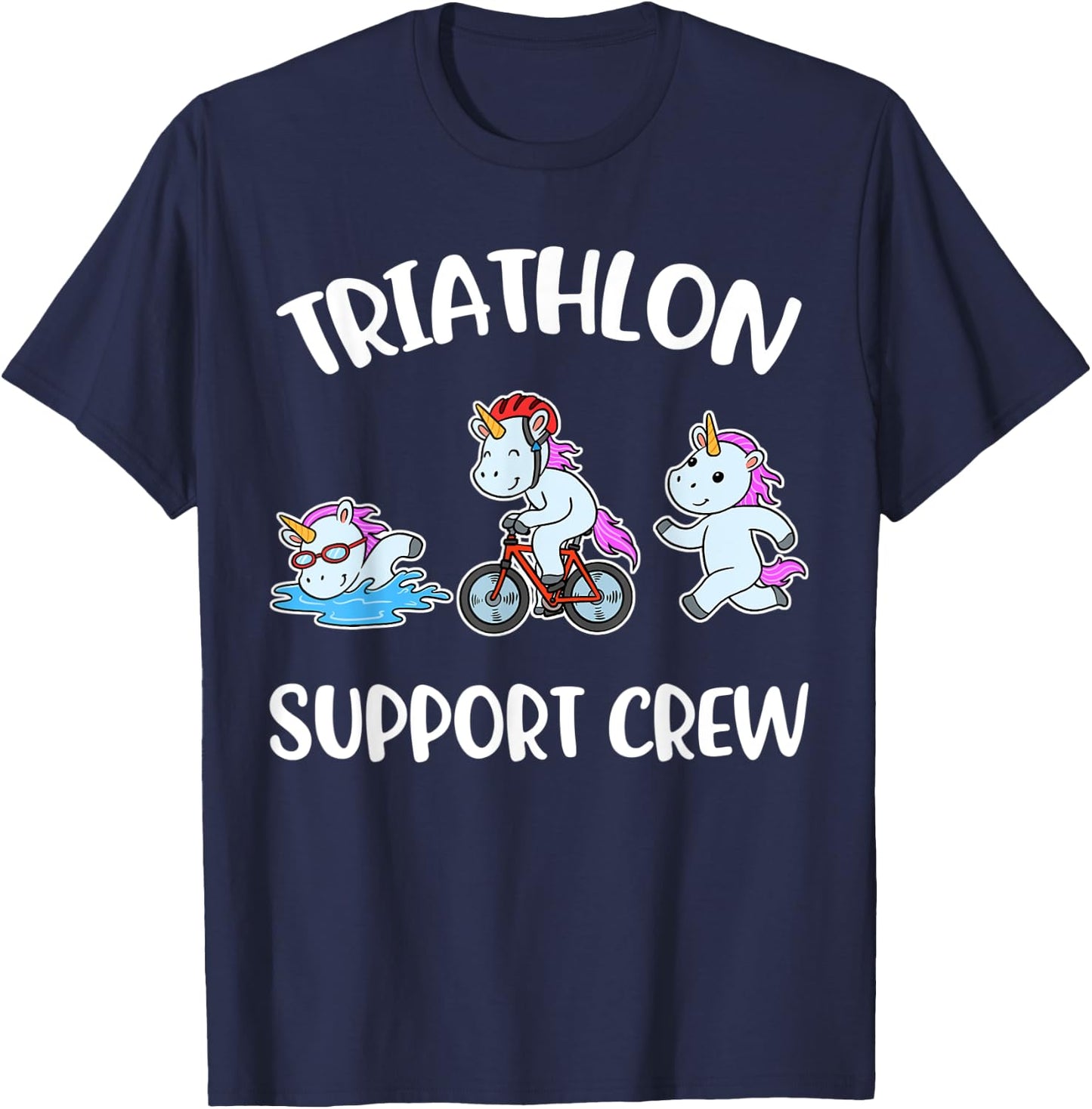 Triathlon Support Crew T-Shirt - T-Shirt | Navy
