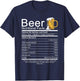 Beer Nutritional Facts T-Shirt - T-Shirt | Navy