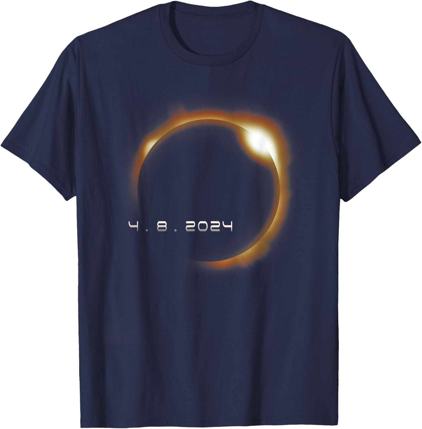 Total Solar Eclipse 2024 USA April 8 2024 T-Shirt - T-Shirt | Navy