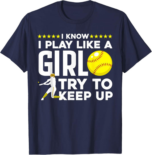Cool Softball Girls Baseball Catcher Pitcher Coach T-Shirt - T-Shirt | Navy