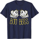 Boo Bees Skeleton Hand Funny Halloween Couple Costume T-Shirt - T-Shirt | Navy