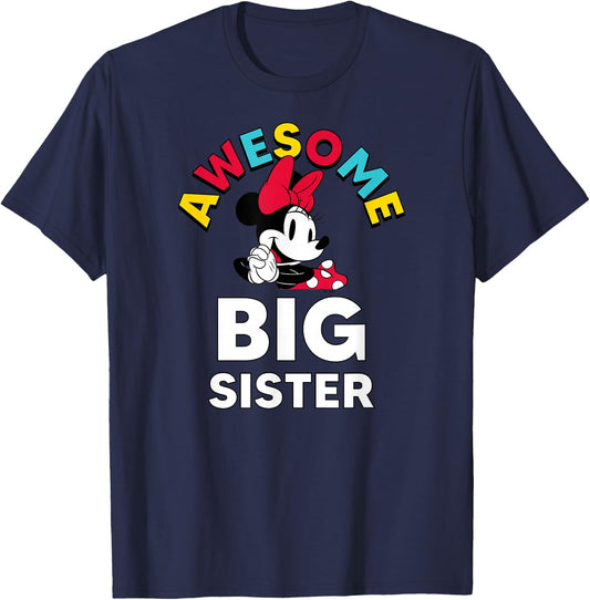 Disney - Awesome Big Sister T-Shirt - T-Shirt | Navy