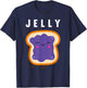 Peanut Butter and Jelly Best Friend Matching Small T-Shirt - T-Shirt | Navy