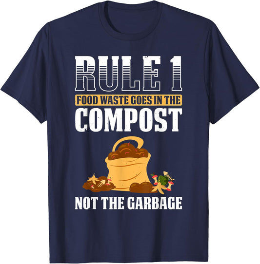 Composting For Compost Gardener Farmer Composting Lover T-Shirt - T-Shirt | Navy