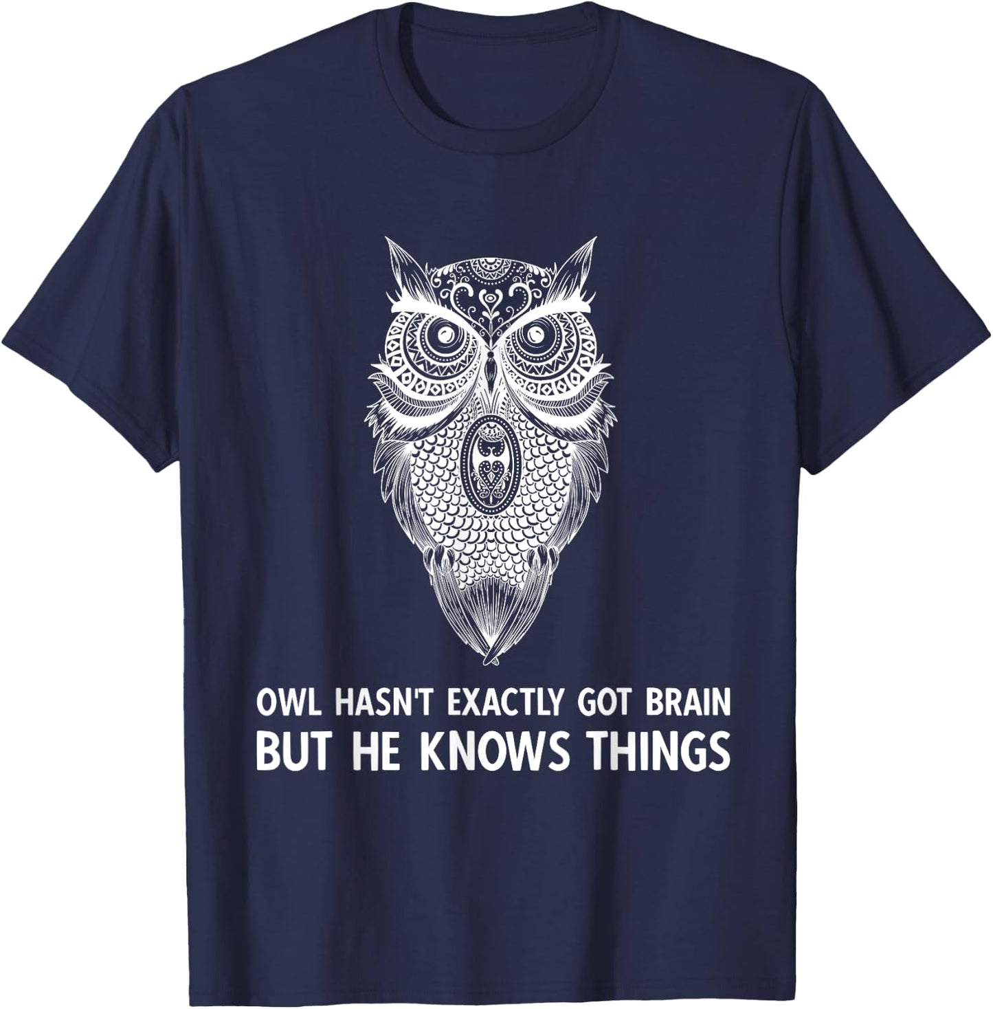 The Magnus Archives White Owl Saying T-Shirt - T-Shirt | Navy